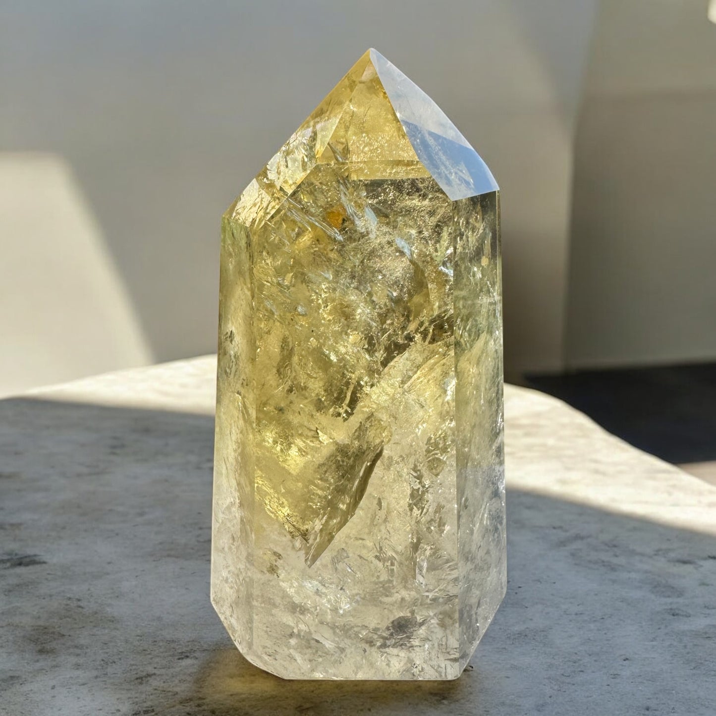Natural Citrine Tower - Brazil