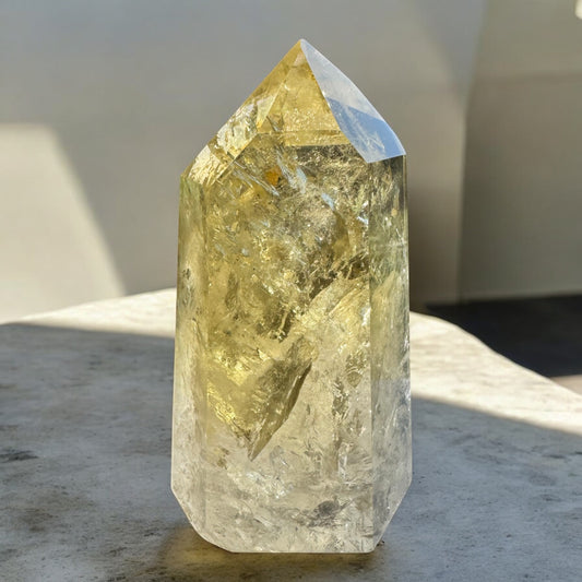 Natural Citrine Tower - Brazil