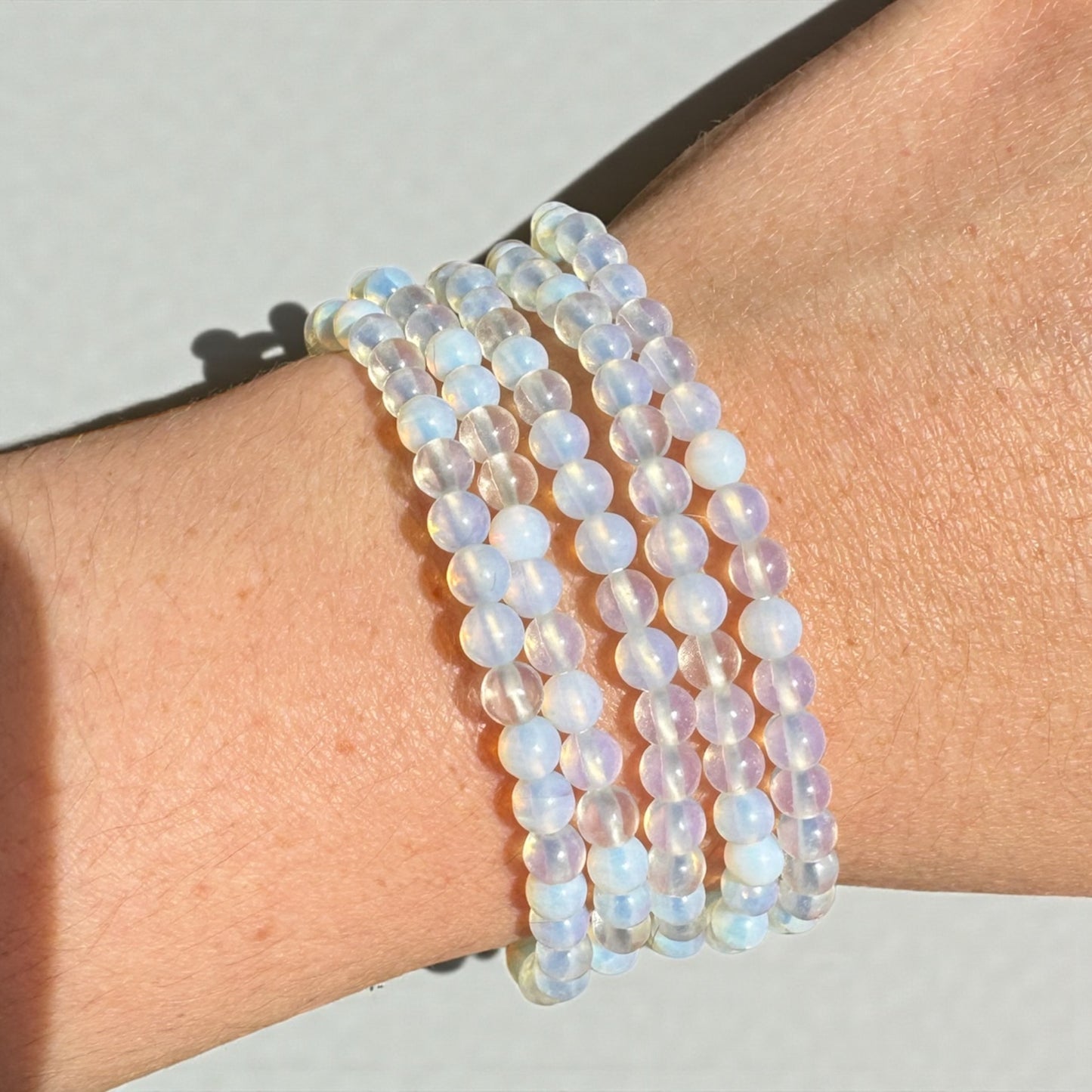 Opalite 6mm Bead Bracelet