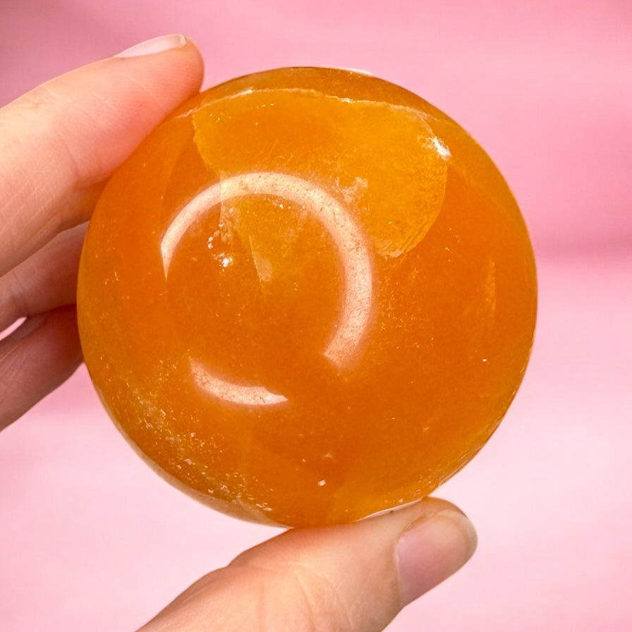 Orange Calcite Sphere