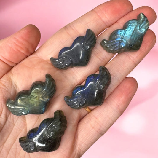 Labradorite Heart Carving | Intuitively Chosen