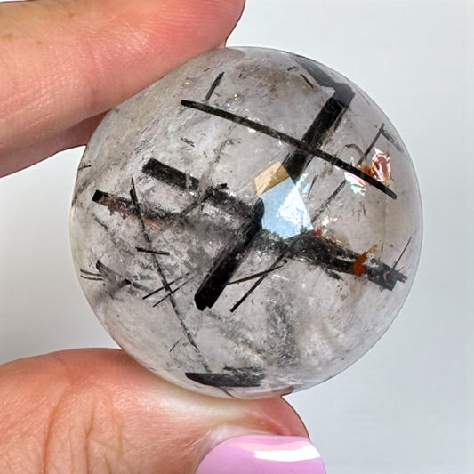 Tourmaline in Quartz Sphere 3.5cm