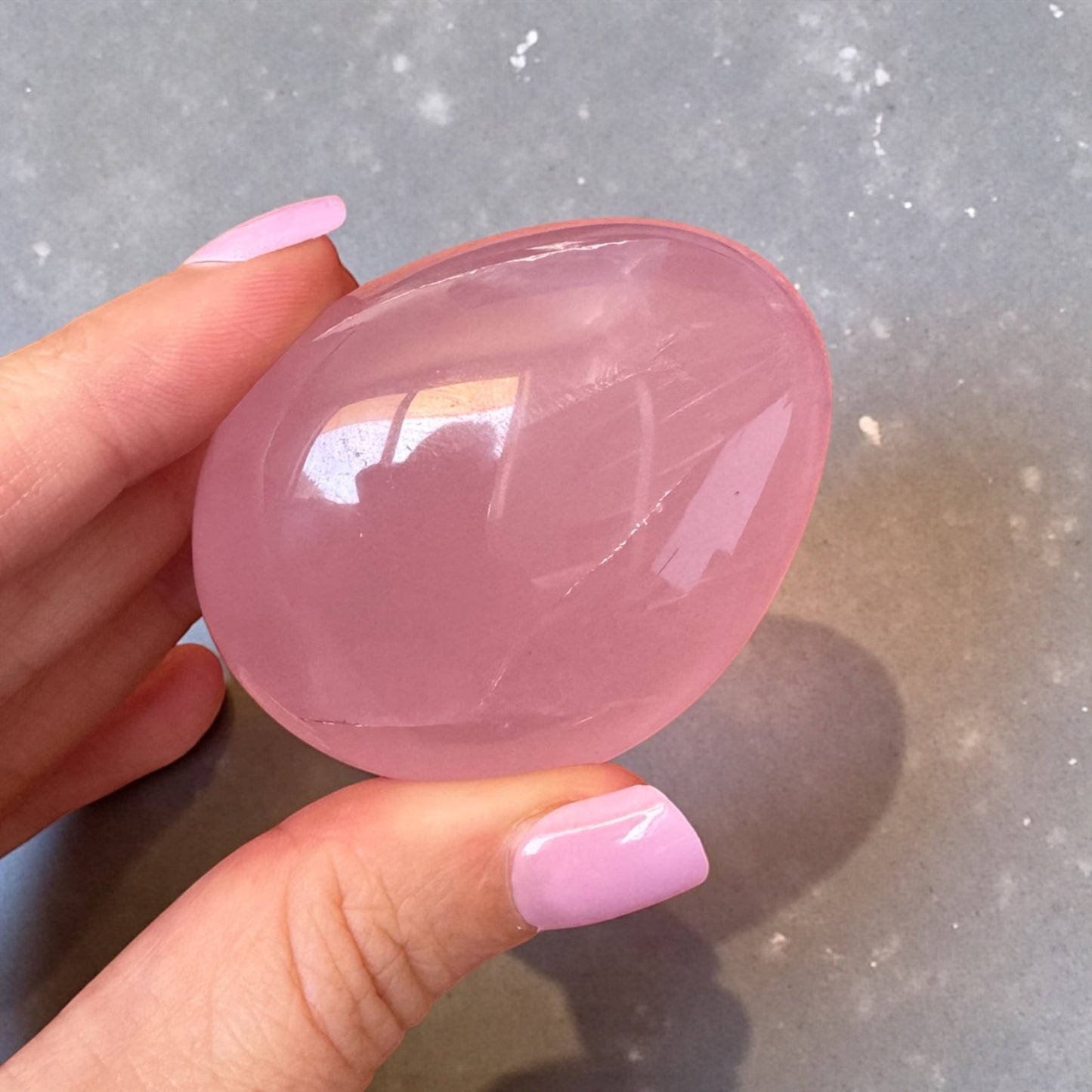 Rose Quartz Palmstone (e)