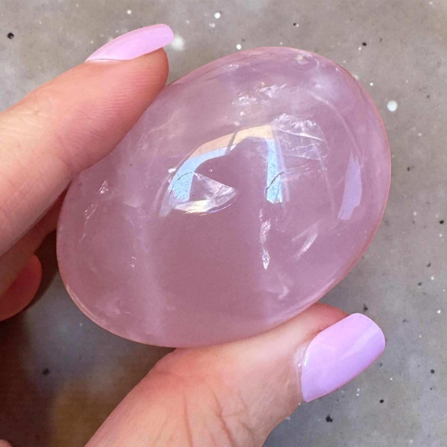Rose Quartz Palmstone (wounded healer)