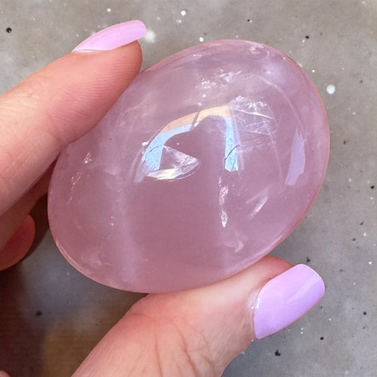 Rose Quartz Palmstone (wounded healer)