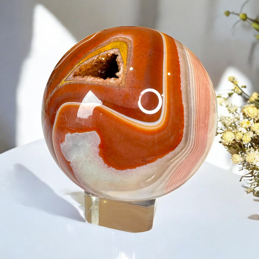 Carnelian Sphere (a) 7cm
