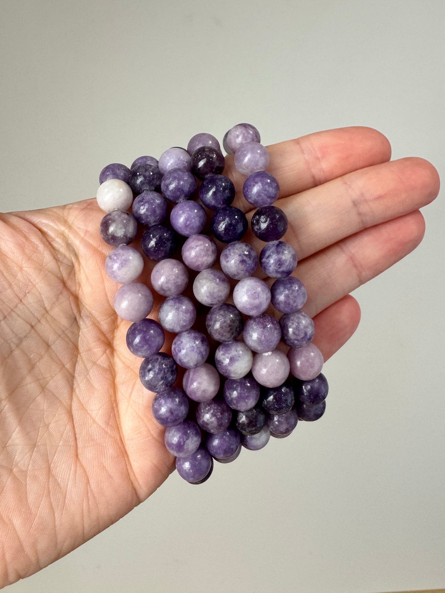 Lepidolite 8mm Bead Bracelet