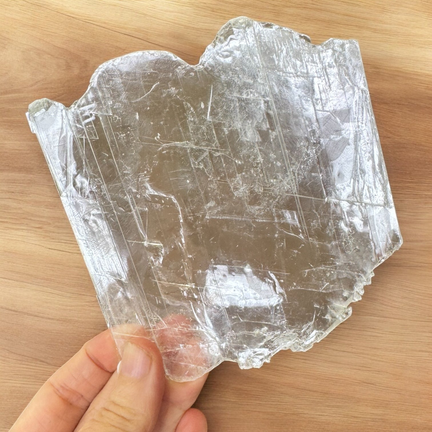 Transparent Gypsum Slab – Grounded Crystals