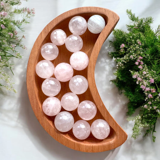 Rose Quartz Mini Spheres | Intuitively Chosen