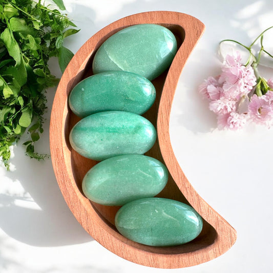Green Aventurine Palmstone | Intuively Chosen