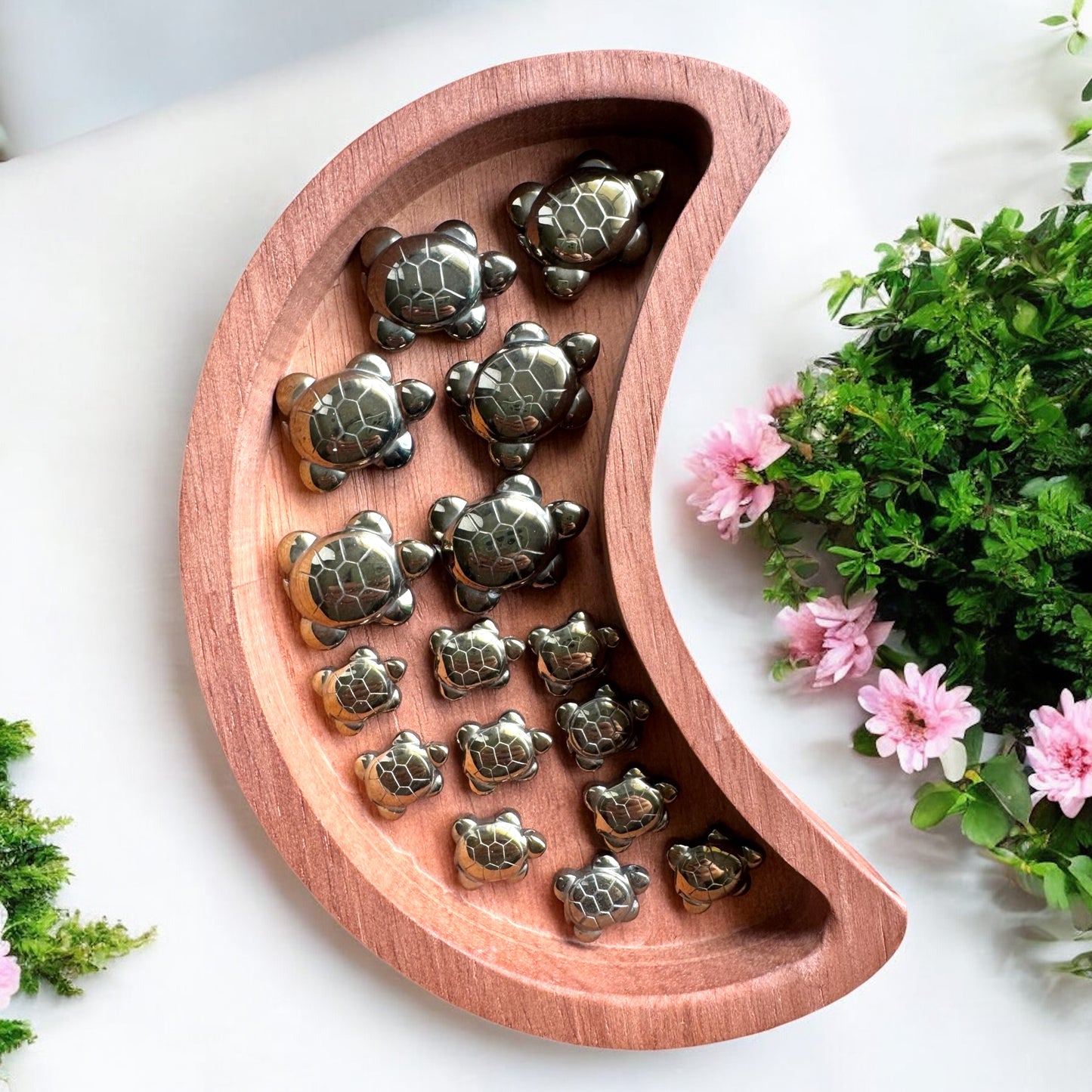 Pyrite Turtle Carvings