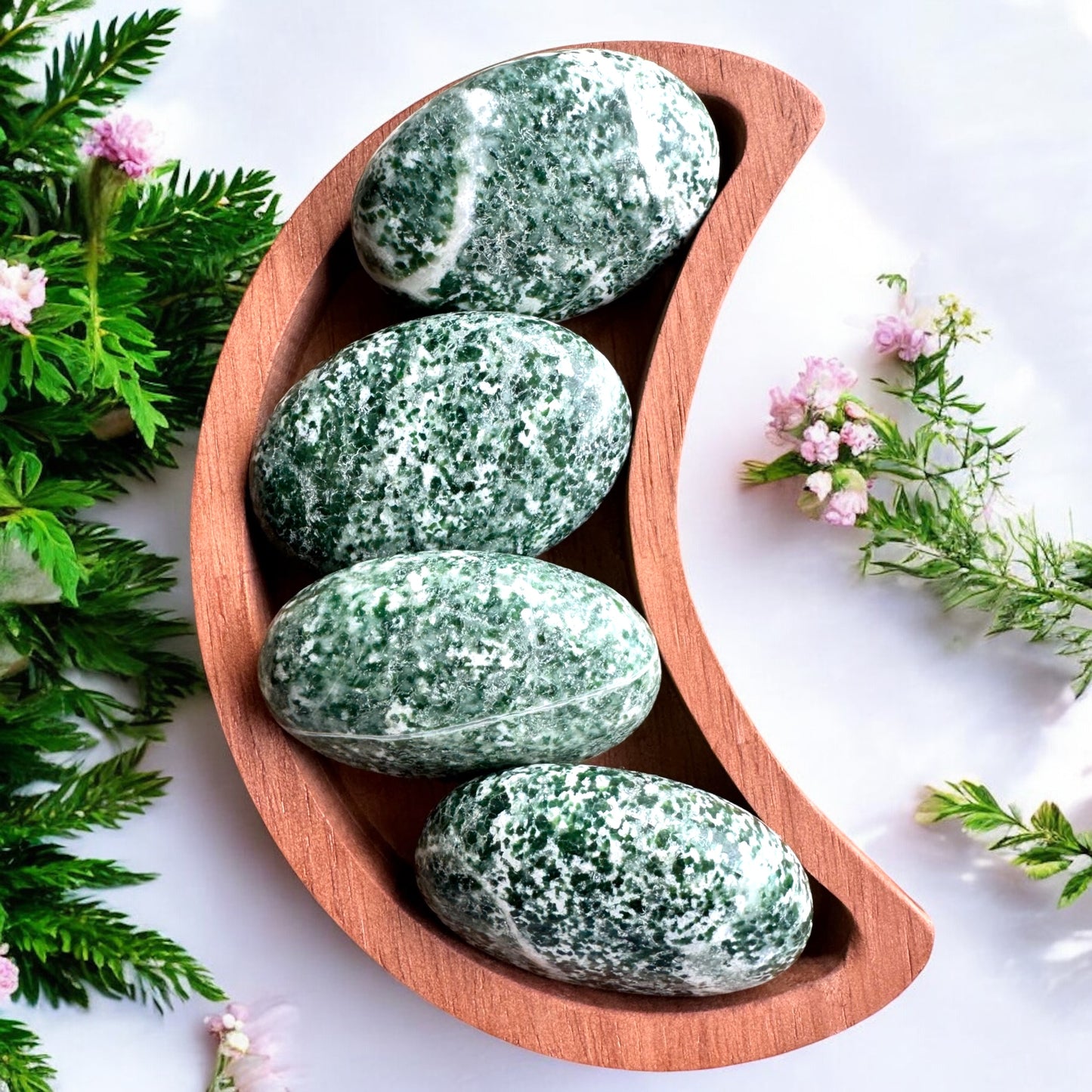 Tree Agate Palmstones | Intuitively Chosen
