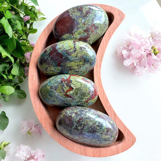 African Bloodstone Palmstones | Intuitively Chosen