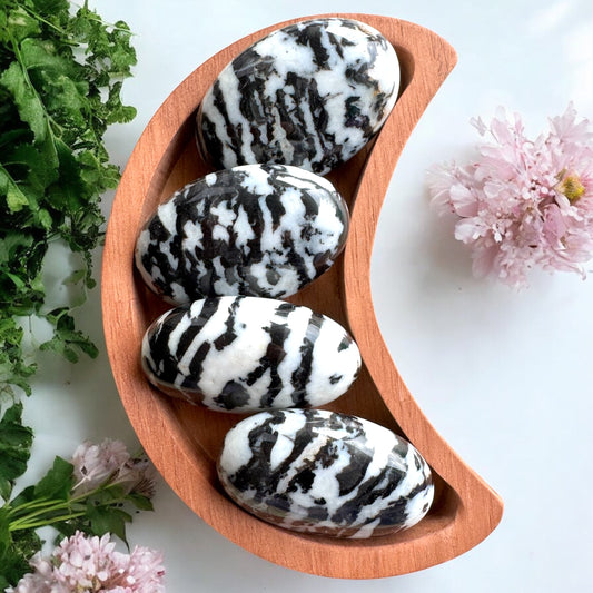 Zebra Stone Palmstones | Intuitively Chosen