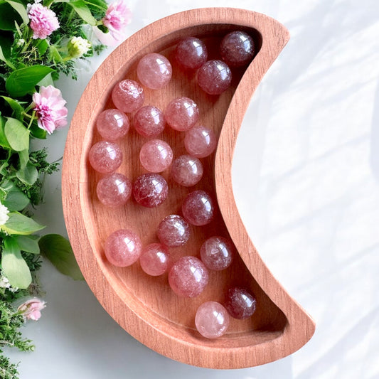 Strawbery Quartz Mini Spheres | Intuitively Chosen