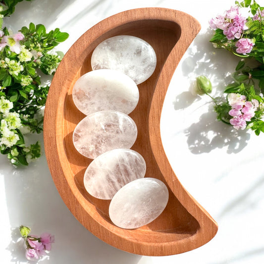 Clear Quartz Worry Stones