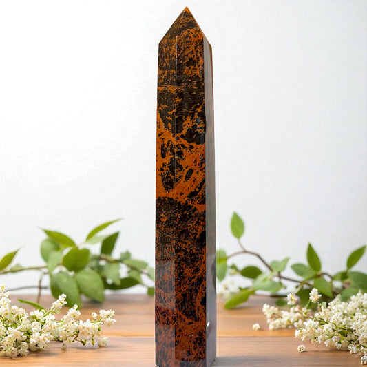 Mahogany Obsidian Tower 22cm