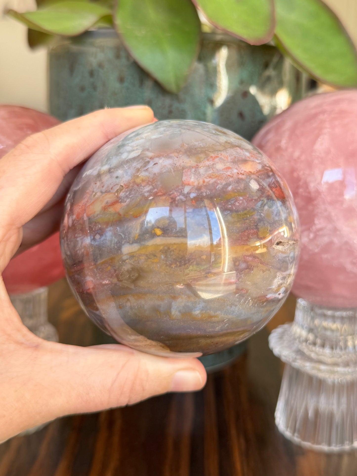 Pastel Sea Jasper Sphere