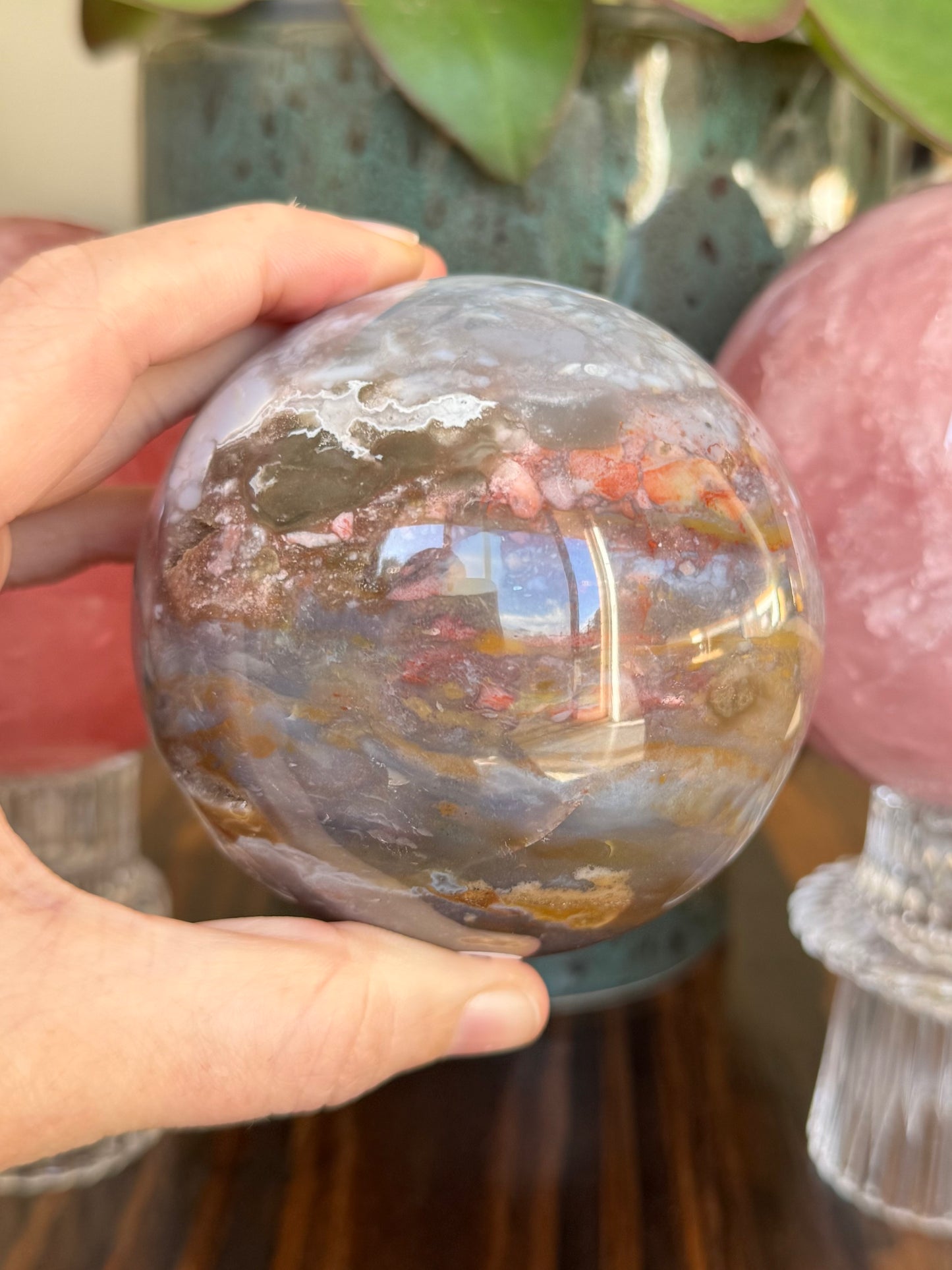 Pastel Sea Jasper Sphere