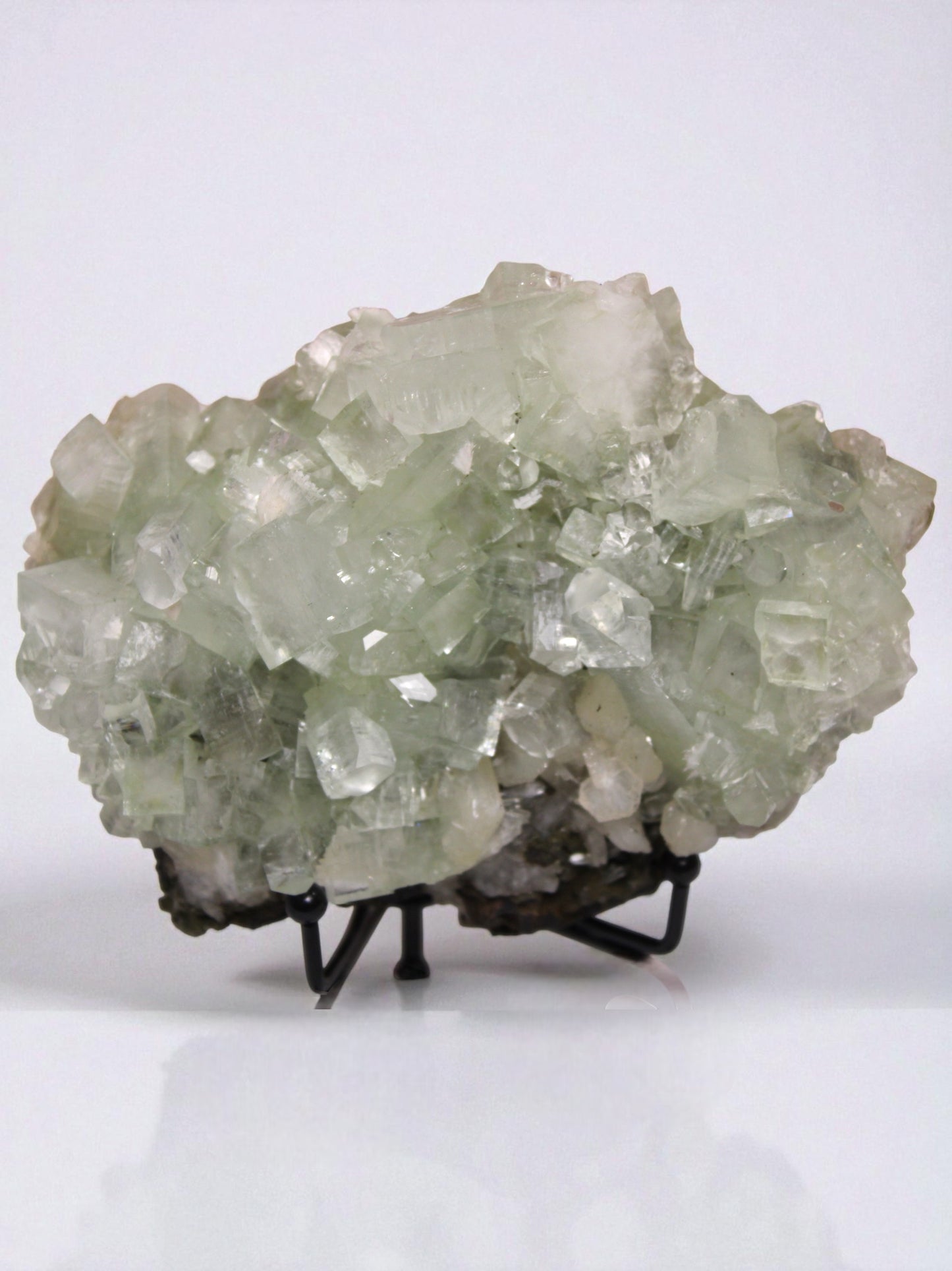 Sea Foam Green Apophyllite with Peach Silbite and Mordenite Specimen