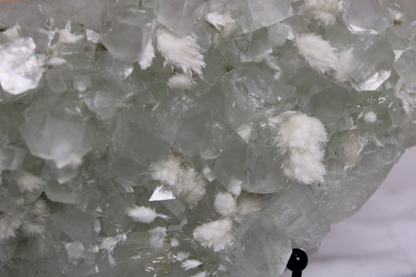 Sea Foam Green Apophyllite with Mordenite Specimen