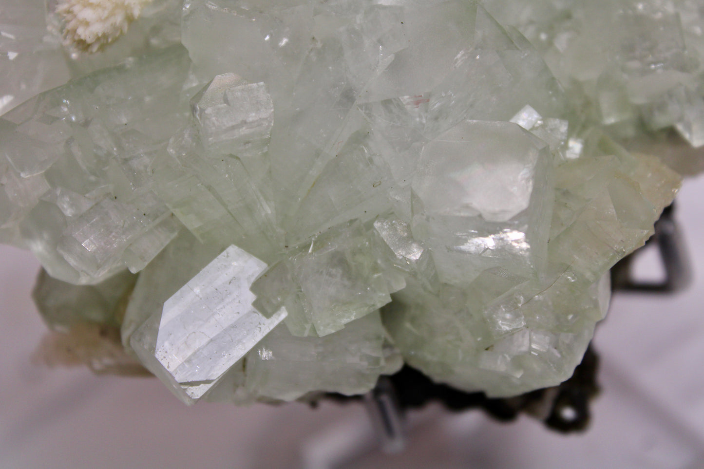 Sea Foam Green Apophyllite with Peach Silbite and Mordenite Specimen