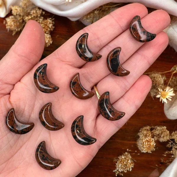 Mahogany Obsidian Mini Moons | Intuitively Chosen