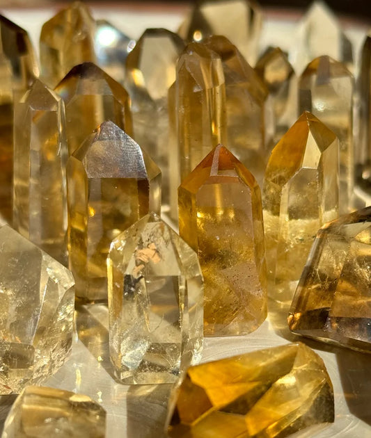Mini Natural Citrine Points/Freefroms | Intuitively Chose